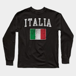 Italia Italian Flag Italy Italiano Long Sleeve T-Shirt
